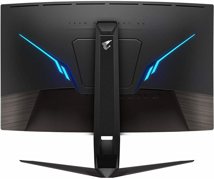 Monitor-GIGABYTE-AORUS-CV27F - ustawienie wysokości i kątu obrotu