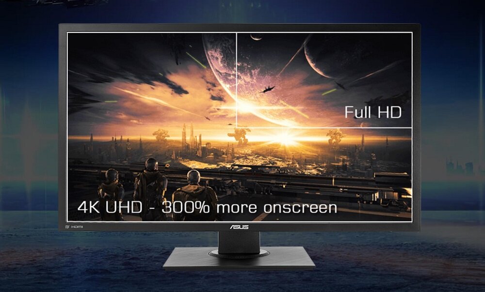 Monitor ASUS VP28UQGL Błyskawiczny czas reakcji 1ms