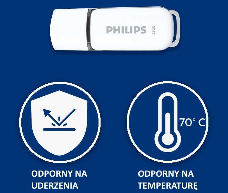 Pamięć PHILIPS Snow 32GB - Zatyczka