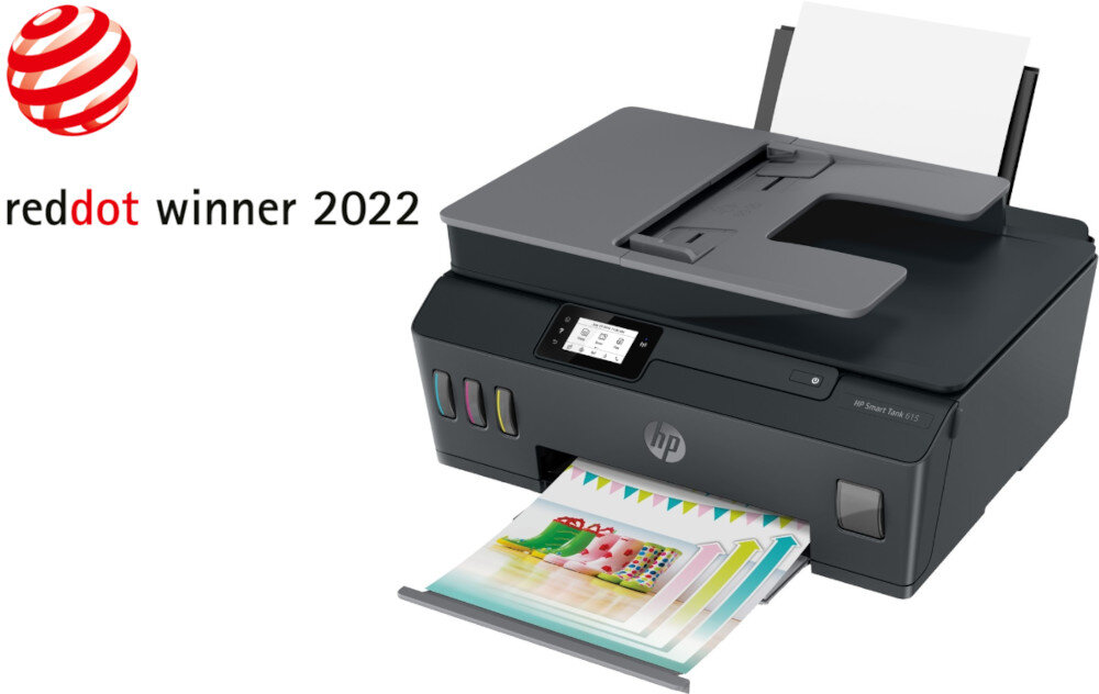 Urządzenie wielofunkcyjne HP Smart Tank 615 nagroda reddot