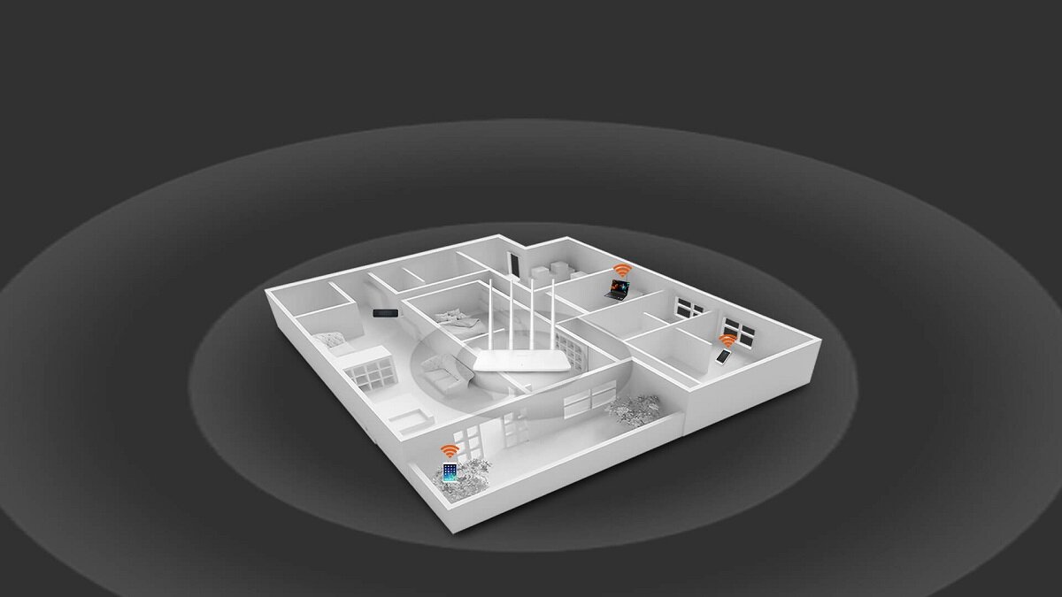 Router TENDA F6 jednopasmowy bezprzewodowy cztery zewnętrzne anteny prędkość transmisji Technologia MIMOWi-Fi Time SwitchNowy tryb repeatera WISP