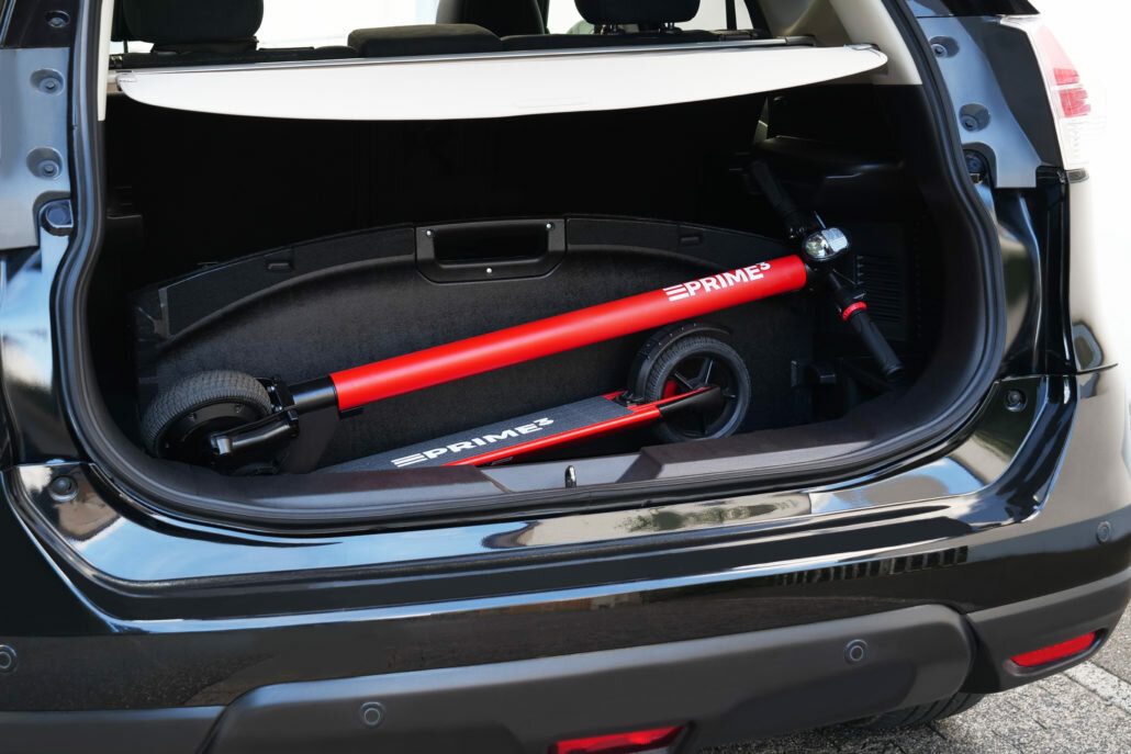 Hulajnoga elektryczna PRIME3 EES21RD Czerwony kola oswietlenie hamulec