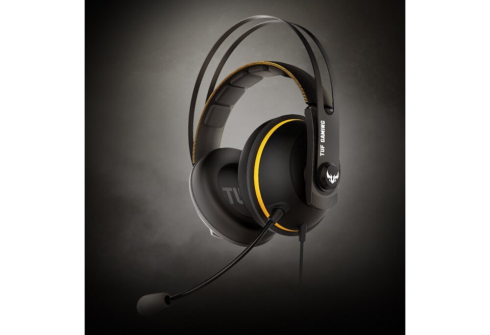 Słuchawki ASUS Tuf Gaming H7 Core mikrofon kabel dźwięk muzyka basy tony zakres przetwornik 