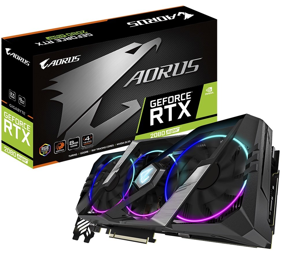Karta graficzna GIGABYTE GEFORCE RTX2080 SUPER AOURUS 8G Ray Tracing wysoki poziom realizmu