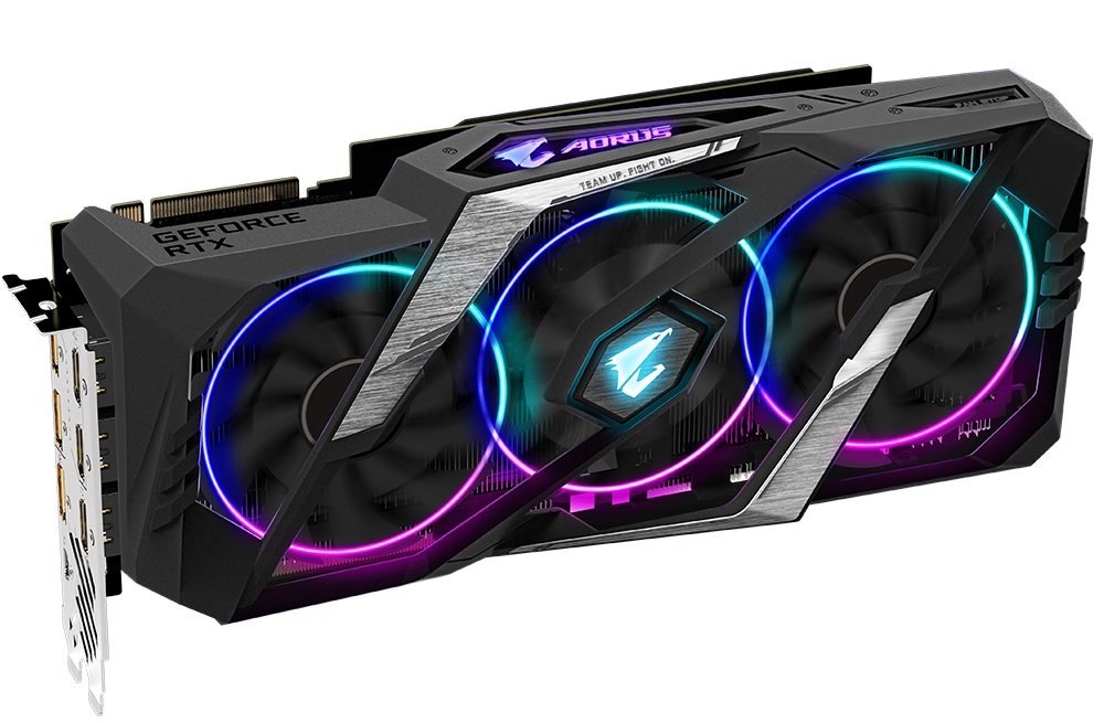 Karta graficzna GIGABYTE GEFORCE RTX2080 SUPER AOURUS 8G podświetelnie RGB Fusion 2.0