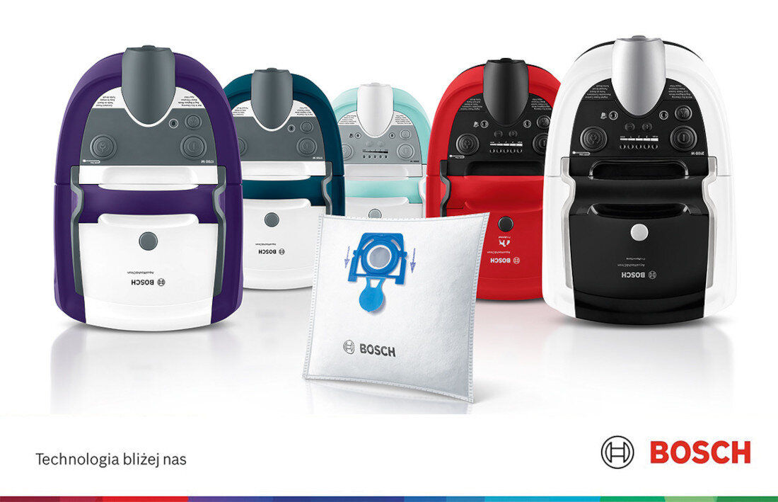 Worek do odkurzacza BOSCH BBZWD4BAG (4 sztuki) Zadbaj o swój odkurzacz wygląd design tło prezentacja wizualizacja