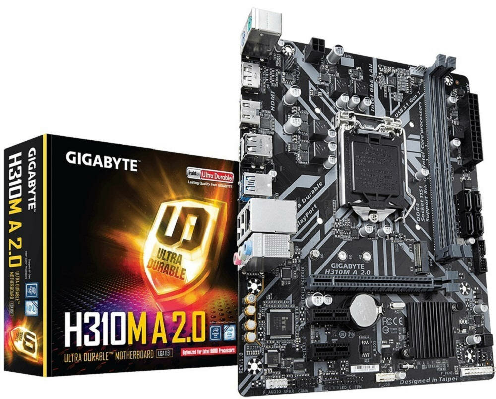 Płyta główna GIGABYTE H310M A - nieiwelkie rozmiary