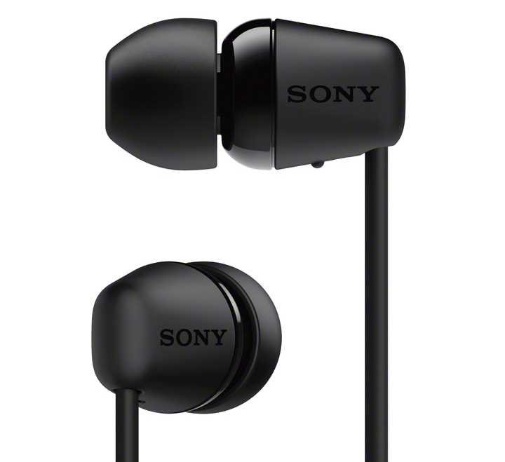 Słuchawki dokanałowe SONY WI-C200B Czarny - Bluetooth
