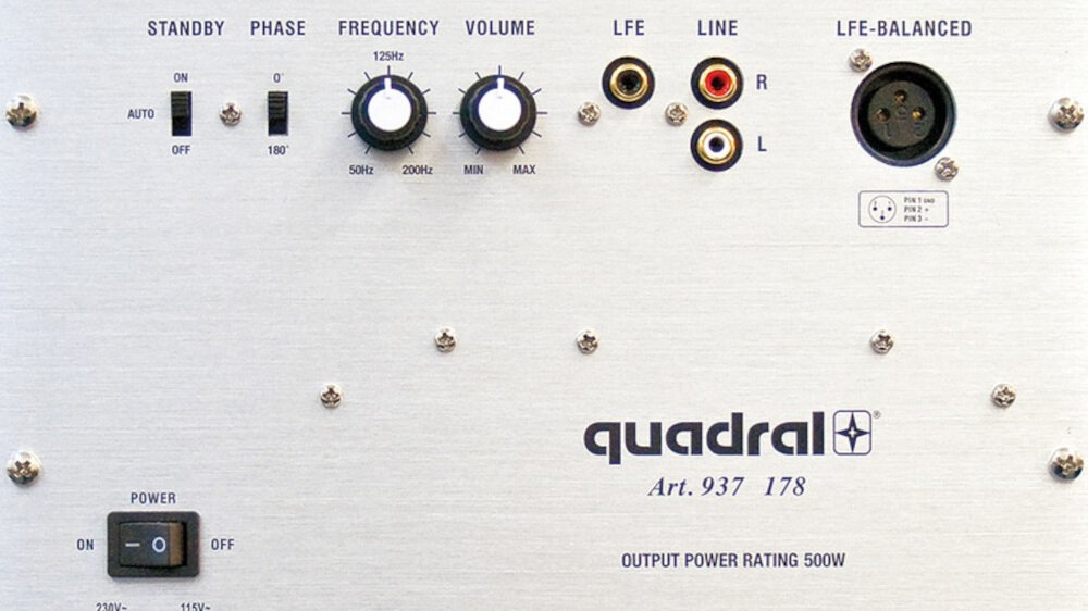 Subwoofer QUADRAL Qube 12  - brzmienie