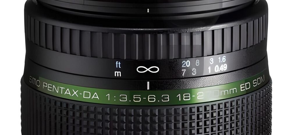 Obiektyw PENTAX SMC DA 18-270mm F-3.5-6.3 ED SDM ogniskowa przysłona ostrość pierścienie optyka soczewki powłoki montaż bagnet światło jasność zoom filtry waga
