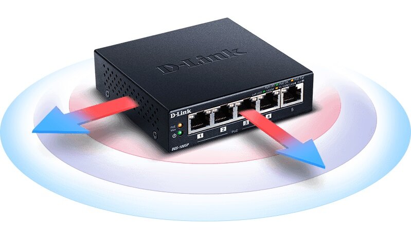 Switch D-LINK DGS-1005P - MDI 