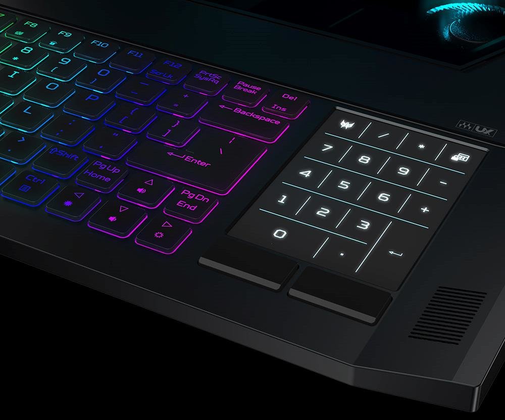 Laptop ACER Predator Triton 900 - klawiatura
