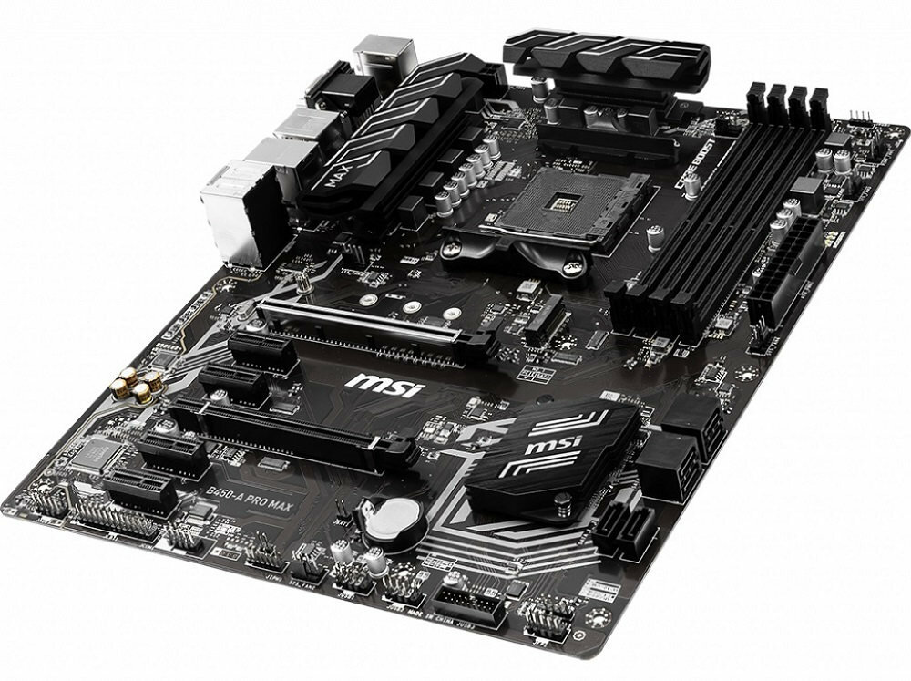 Płyta główna MSI B450-A Pro Max - chlodzenie konstrukcja