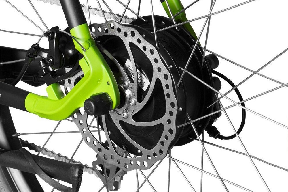 Rower elektryczny KAWASAKI KX-E-MTBFRONT-RBA M21 27.5 cala męski Czarny silnik bezszczotkowy marki SHENGYI moc 250 W w tylnym kole zasięg do 40 km