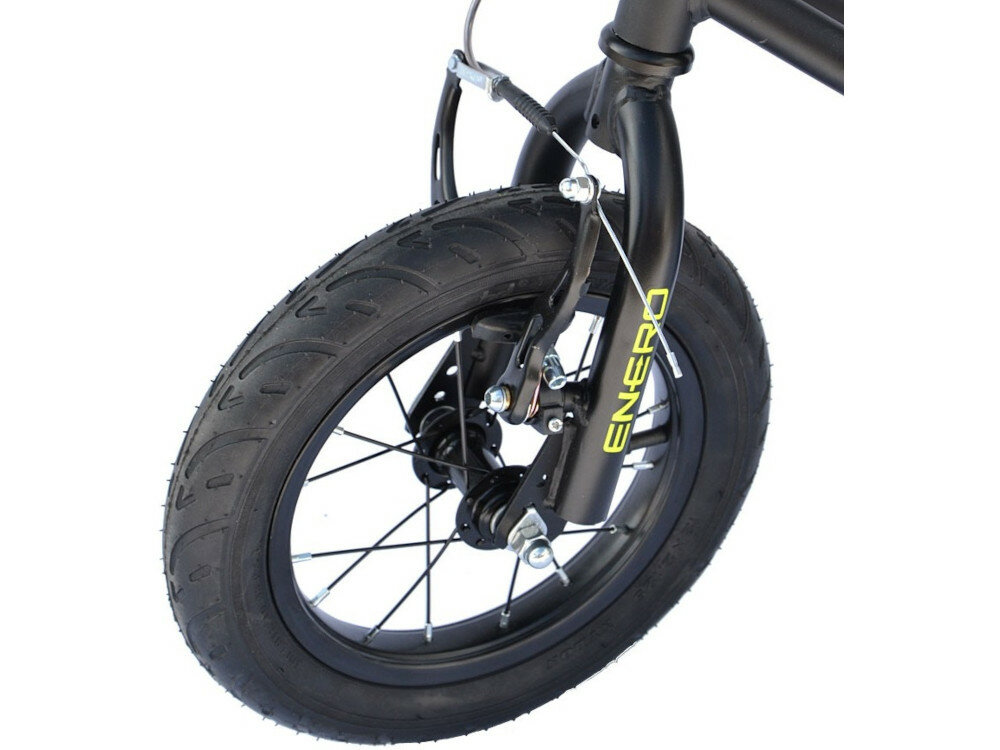 Hulajnoga ENERO Matrix jakość podróżowania 2 pompowanych kół 12 cali łożyska kulkowe zawory Schrader