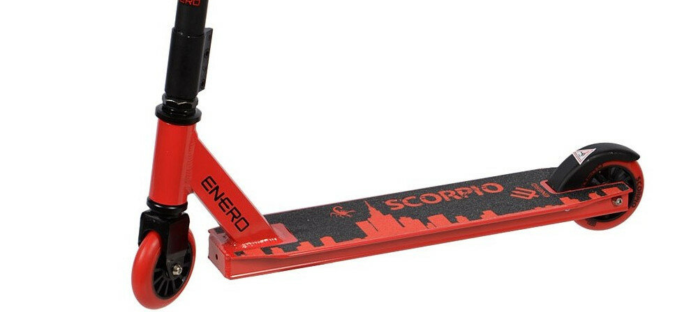 Hulajnoga ENERO Scorpio czerwony kola lozyska hamulec
