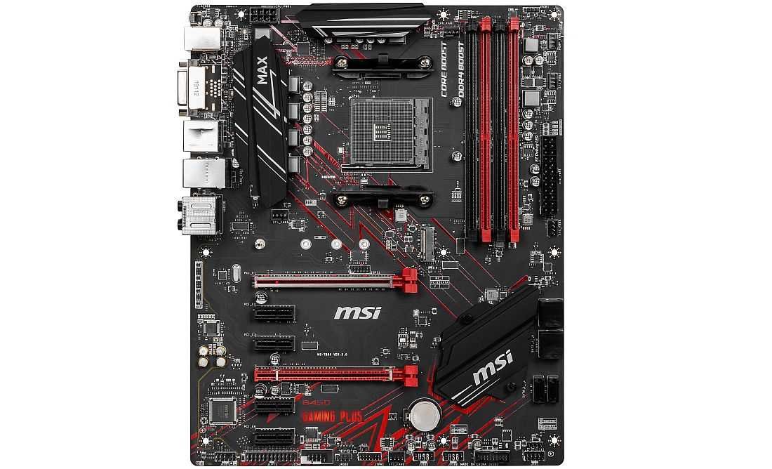 Płyta główna MSI B450 Gaming Plus Max - łączność