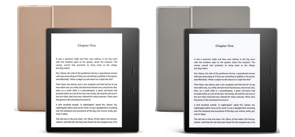 Czytnik E-Booków AMAZON Kindle Oasis 3 ekran czytanie ebooki książki rozdzielczość bateria ładowanie pojemność