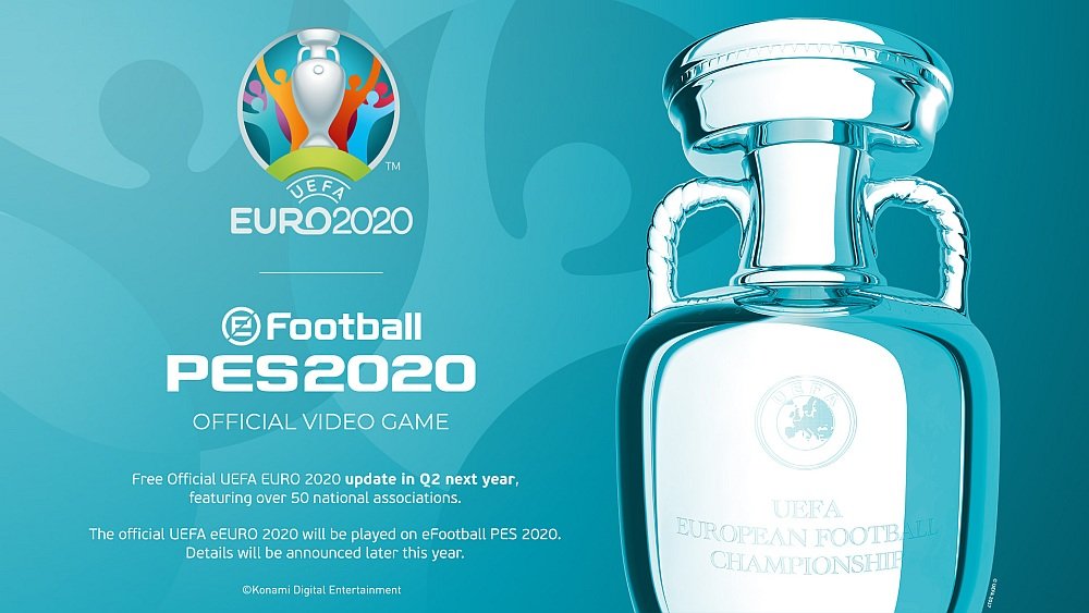 Gra eFootball PES 2020 esport uefa euro 2020