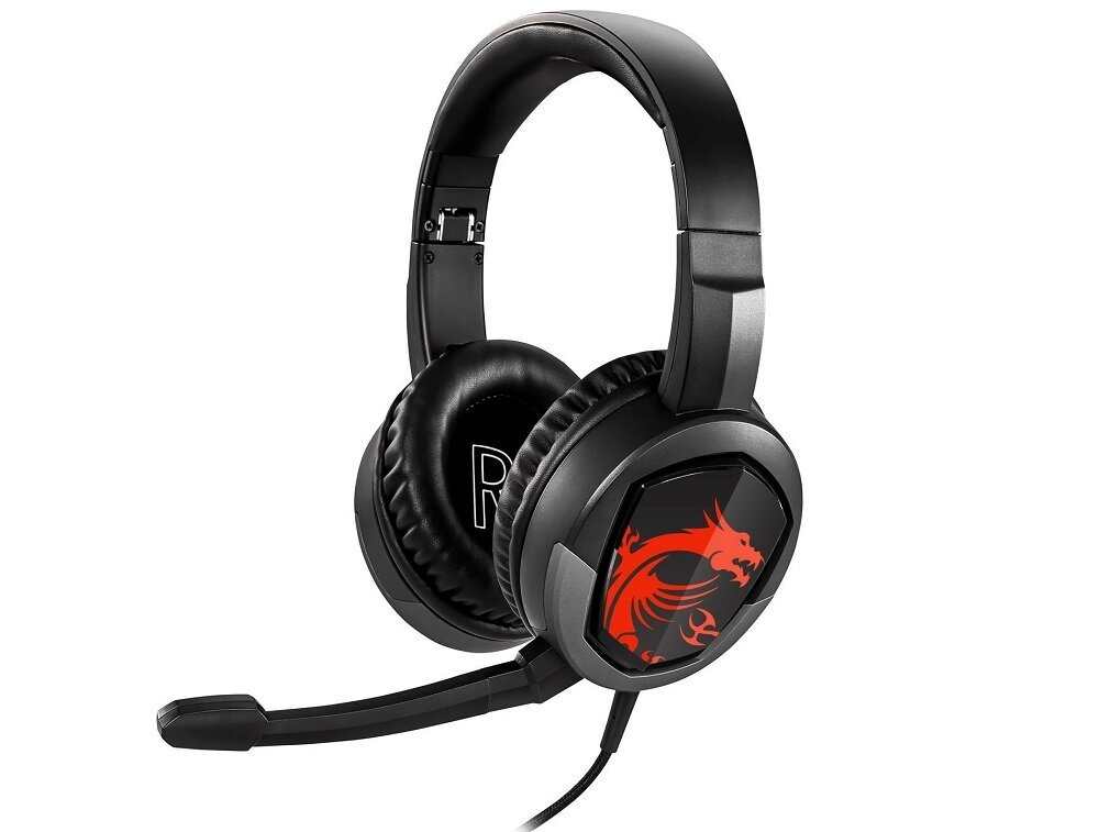 Słuchawki MSI Immerse GH30 wygodne składany pałąk