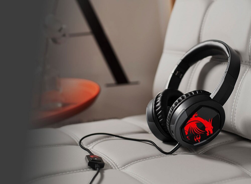 Słuchawki MSI Immerse GH30 złącze mini jack 3,5 mm