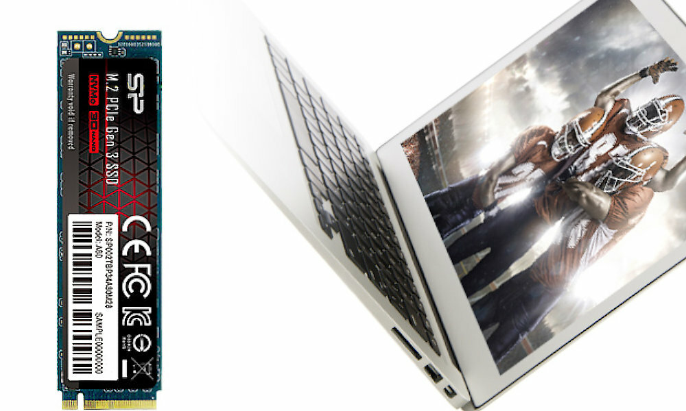 SILICON POWER P34A80 256GB SSD bok