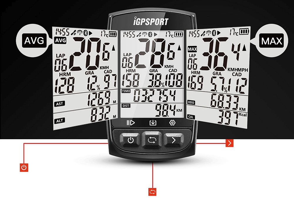 LICZNIK ROWEROWY GPS IGPSPORT IGS50E pomiary