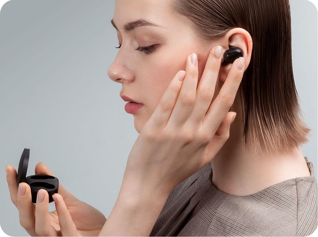 Słuchawki dokanałowe XIAOMI Redmi AirDots Czarny - bateria