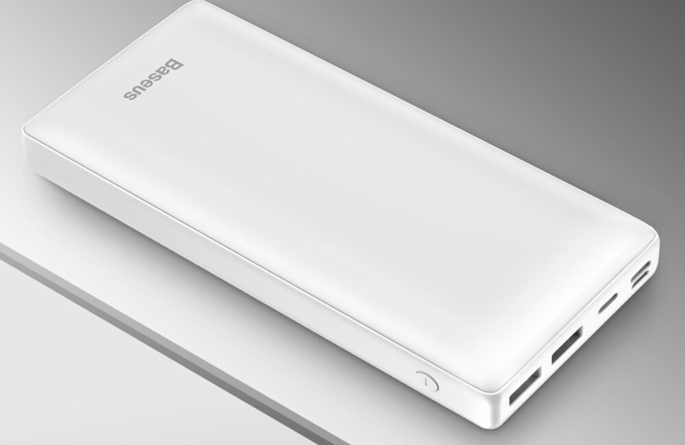 POWERBANK 30000 MAH BASEUS MINI JA WHITE  porty moc pojemność 
