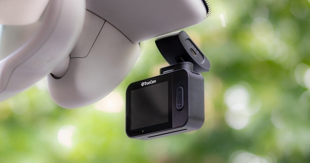 Wideorejestrator TRUECAM M5 magnetyczny uchwyt specjalna blokada montaż
