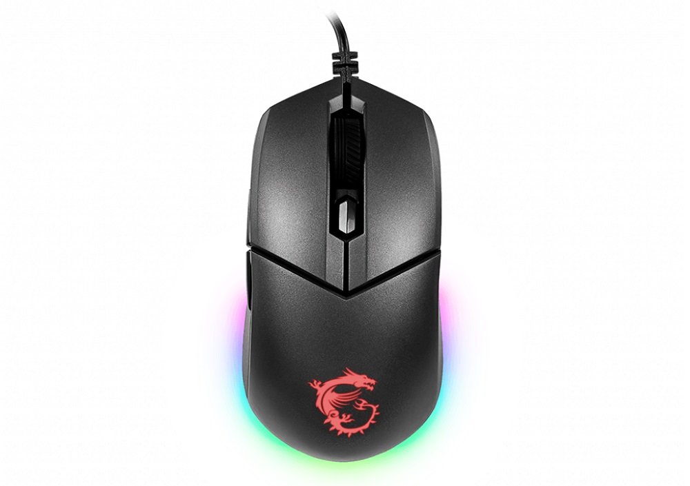 Mysz MSI Clutch GM11 nowoczesny design wysoka jakość komfortowa pewnie leży w dłoni