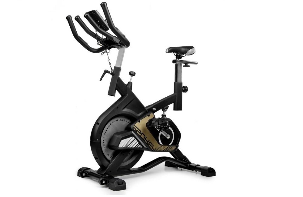 Rower spinningowy SPOKEY Katana ambitne cele treningowe Komfort ćwiczeń w domowym zaciszu koło zamachowe
