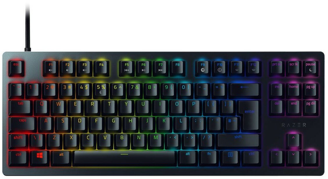 RAZER Huntsman Tournament Edition Linear front szybkosc pamiec odlaczany kabel