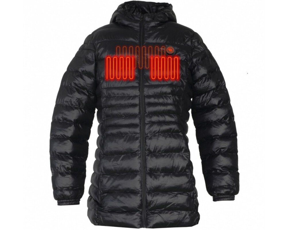 Podgrzewana kurtka GLOVII GTFBM (rozmiar M) Czarny emisja fal podczerwonych wlokna Element grzewczy