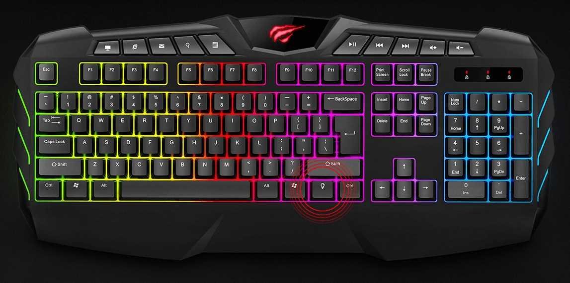 Klawiatura HAVIT GAMENOTE KB465L - Szybkie sterowanie