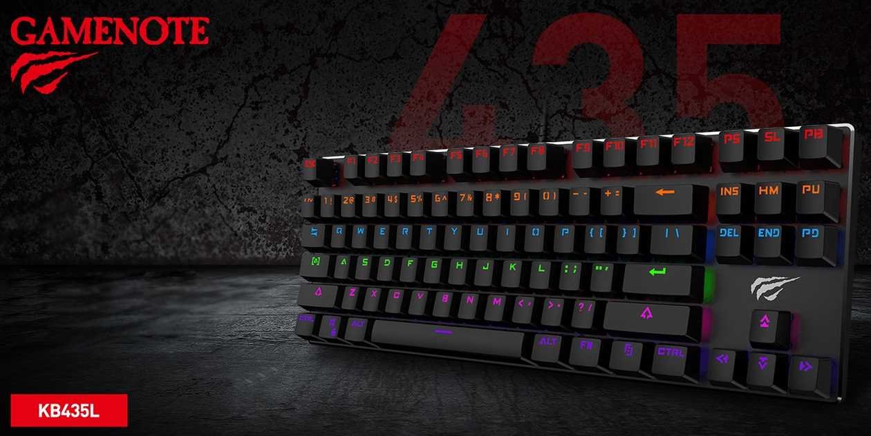 Klawiatura HAVIT GAMENOTE KB435L - Klawiatura gamingowa