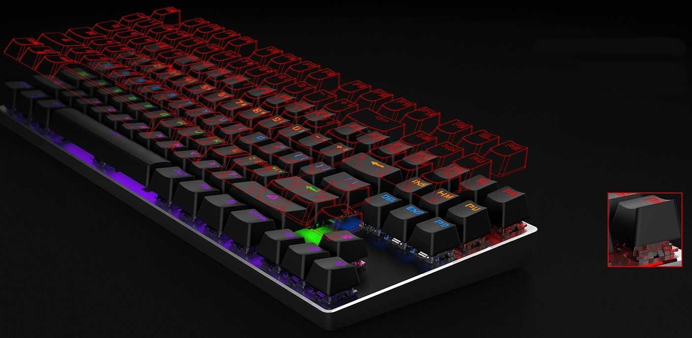 Klawiatura HAVIT GAMENOTE KB435L - outemu blue switch