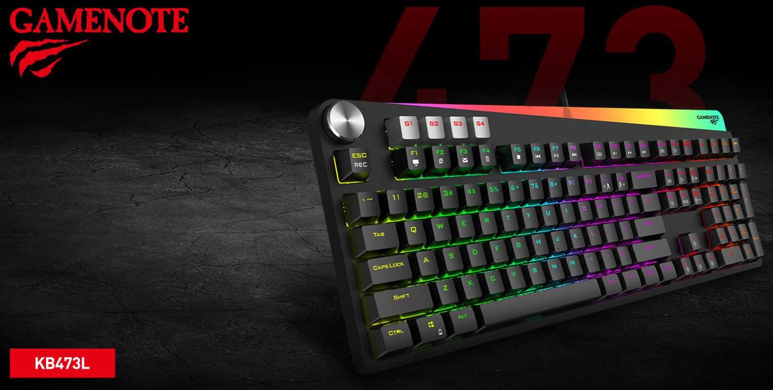 Klawiatura HAVIT GAMENOTE KB473L - Klawiatura gamingowa 