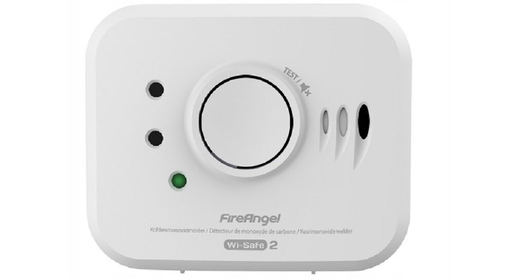 Czujnik tlenku węgla (czadu) FIREANGEL NM-CO-10X-INT ZigBee bezpieczeństwo ochrona tlenek węgla system działania TEST RESET