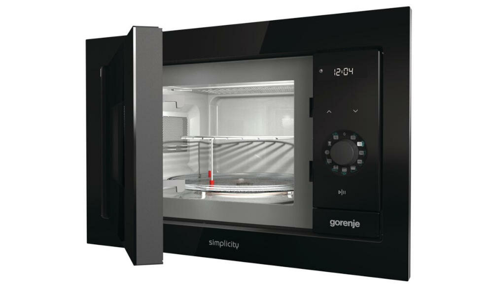 GORENJE-BM235SYB kuchenka mikrofalowa jakość wykonania stal nierdzewna wnętrze krążenie mikrofal komora czyszczenie