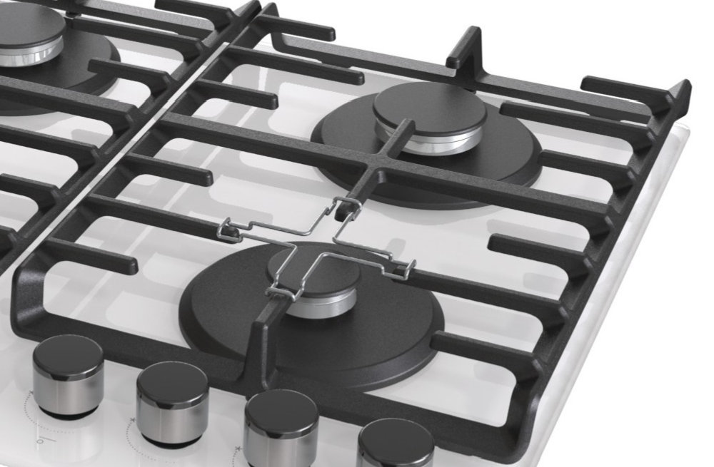 Płyta gazowa GORENJE GTW641SYW - Żeliwne ruszty ProGrids