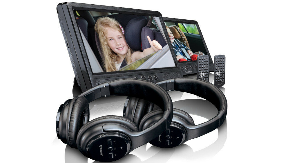 Przenośny odtwarzacz DVD LENCO DVP-1047BK - bateria