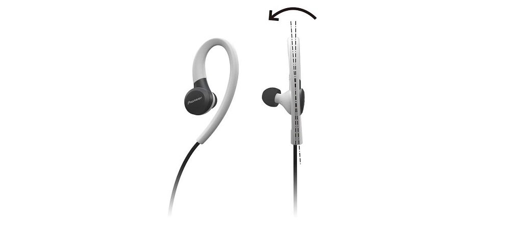 Słuchawki dokanałowe PIONEER SE-E6BT-B Czarny widok regulacja