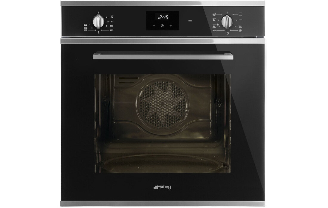Piekarnik SMEG SF6400TVN Elektryczny Czarne szklo A Precyzyjne pieczenie pojemnosc 70 l 5 poziomow pieczenia