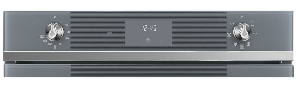 SMEG-SF6100VS1 piekarnik wygodne sterowanie elektronicznie wyświetlacz ledowy funkcje temperatura pieczenie pokrętła ustawienia ergonimiczny uchwyt prosta czynność blokada rodzicielska