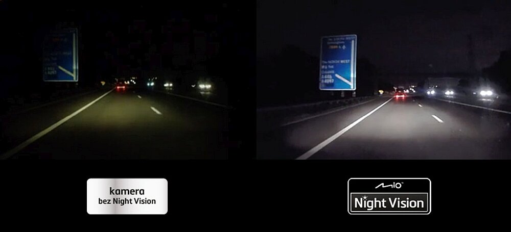 Wideorejestrator MIO MiVue C541 nocne