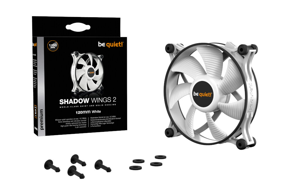 Wentylator BE QUIET! Shadow Wings 2 zestaw wentylator