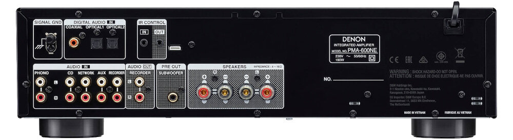 Wzmacniacz DENON PMA-600NE  - złącza