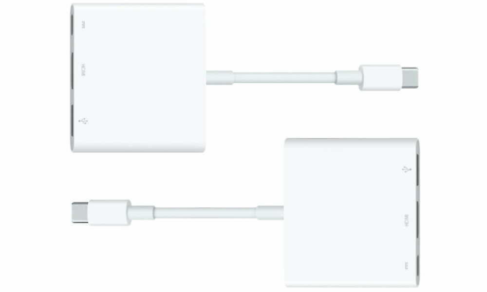 Adapter USB Typ-C - USB Typ-C/HDMI/USB APPLE MW5M3ZM/A front