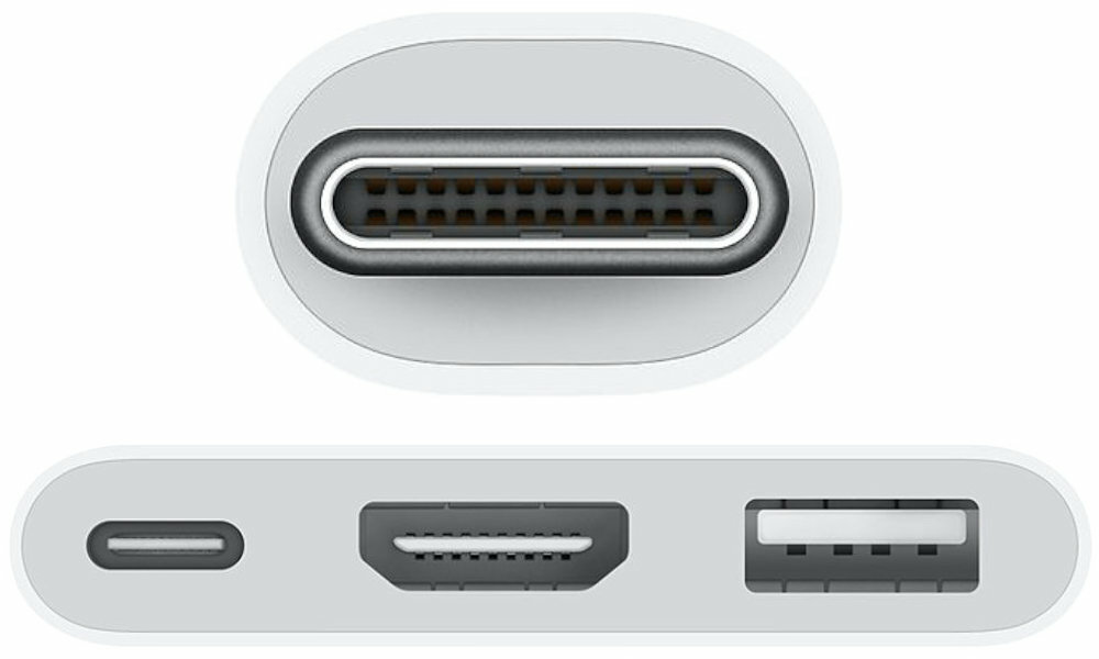 Adapter USB Typ-C - USB Typ-C/HDMI/USB APPLE MW5M3ZM/A wtyk